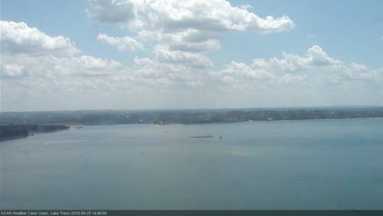 Lake Travis webcam, May 25, 2018 1:50 PM CT