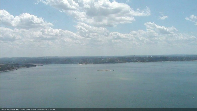 Lake Travis webcam, May 25, 2018 1:55 PM CT
