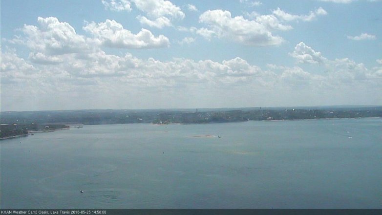 Lake Travis webcam, May 25, 2018 2:00 PM CT