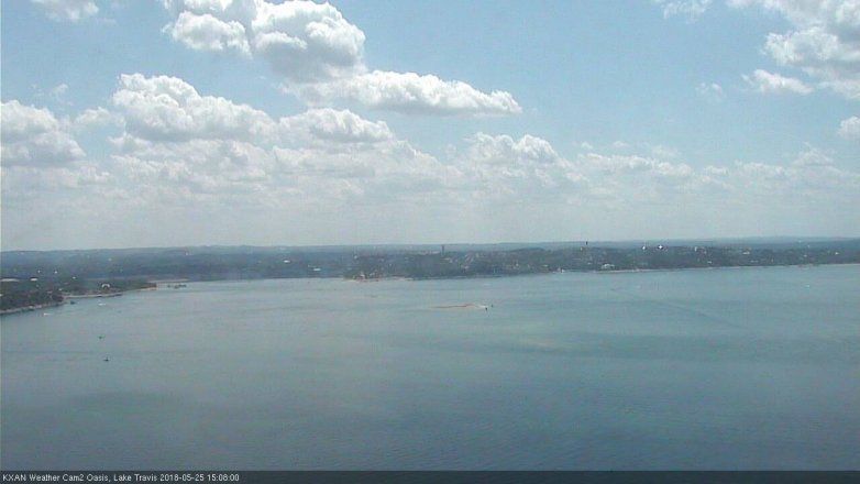 Lake Travis webcam, May 25, 2018 2:10 PM CT