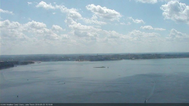 Lake Travis webcam, May 25, 2018 2:20 PM CT