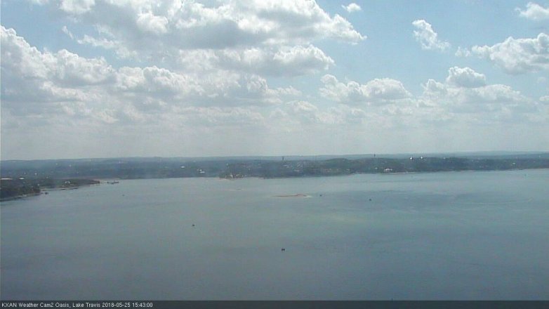 Lake Travis webcam, May 25, 2018 2:45 PM CT