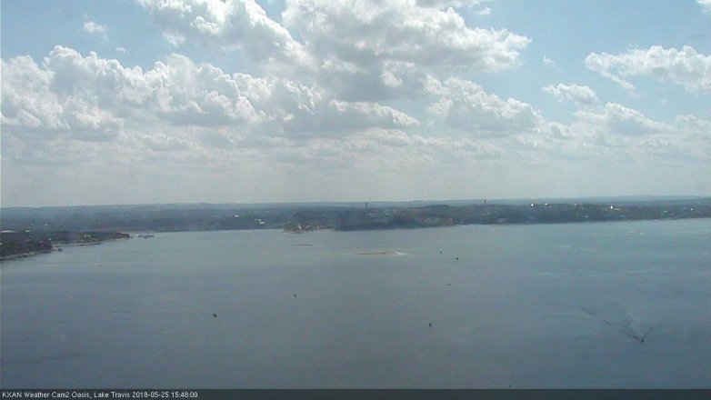 Lake Travis webcam, May 25, 2018 2:50 PM CT