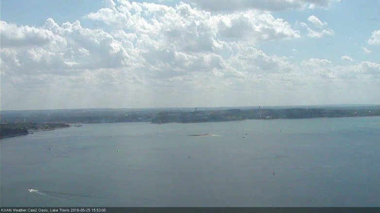 Lake Travis webcam, May 25, 2018 2:55 PM CT