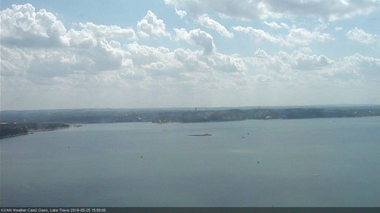 Lake Travis webcam, May 25, 2018 3:00 PM CT