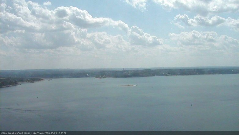 Lake Travis webcam, May 25, 2018 3:05 PM CT
