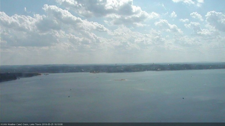 Lake Travis webcam, May 25, 2018 3:20 PM CT