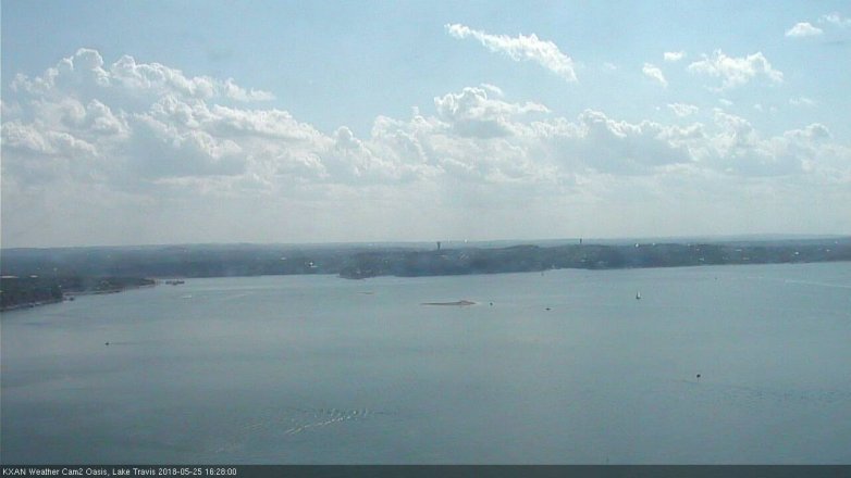 Lake Travis webcam, May 25, 2018 3:30 PM CT