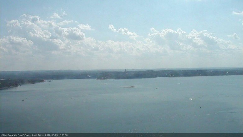 Lake Travis webcam, May 25, 2018 3:35 PM CT