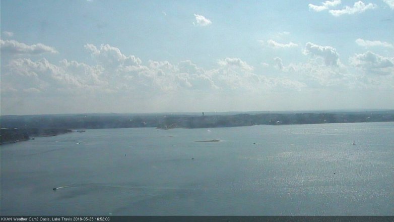Lake Travis webcam, May 25, 2018 3:55 PM CT