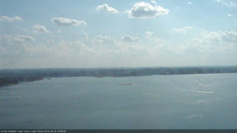 Lake Travis webcam, May 25, 2018 4:00 PM CT