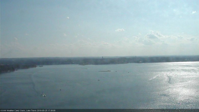 Lake Travis webcam, May 25, 2018 4:40 PM CT
