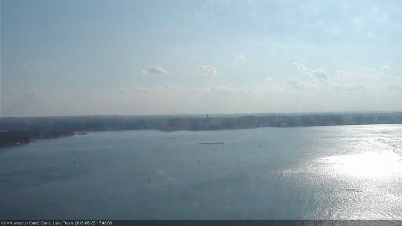 Lake Travis webcam, May 25, 2018 4:45 PM CT