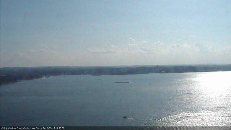 Lake Travis webcam, May 25, 2018 4:55 PM CT