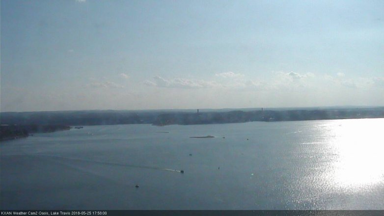 Lake Travis webcam, May 25, 2018 5:00 PM CT