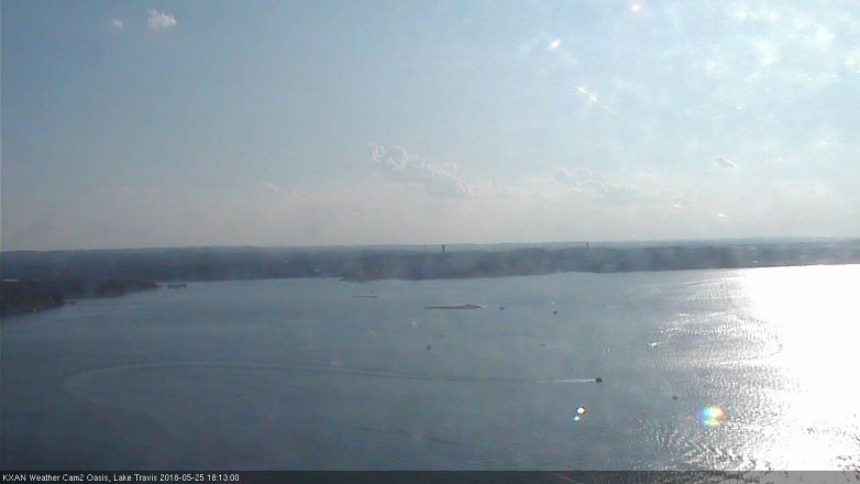 Lake Travis webcam, May 25, 2018 5:15 PM CT