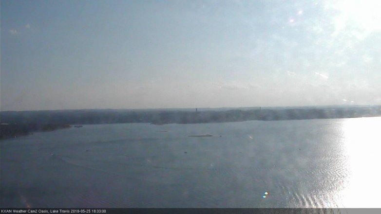 Lake Travis webcam, May 25, 2018 5:35 PM CT