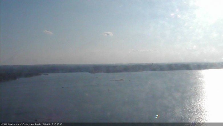 Lake Travis webcam, May 25, 2018 5:40 PM CT