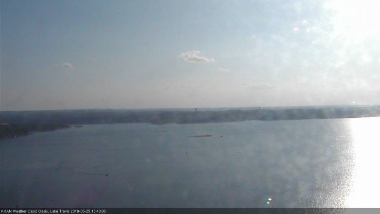 Lake Travis webcam, May 25, 2018 5:45 PM CT
