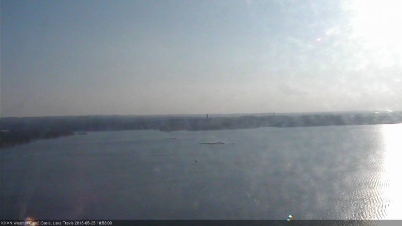 Lake Travis webcam, May 25, 2018 5:55 PM CT