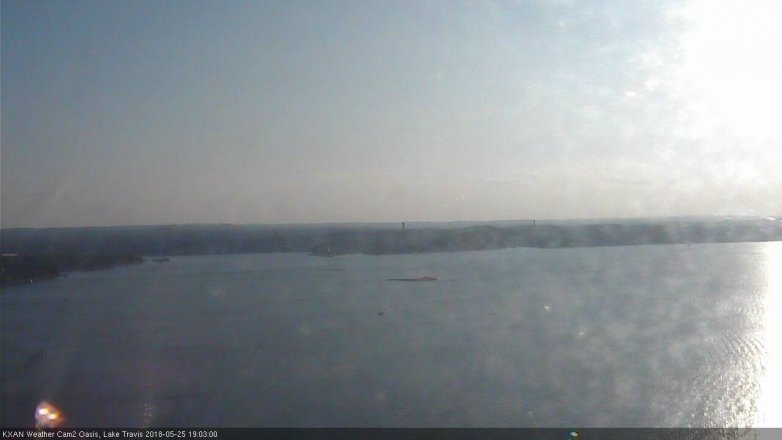 Lake Travis webcam, May 25, 2018 6:05 PM CT