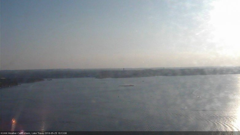 Lake Travis webcam, May 25, 2018 6:15 PM CT