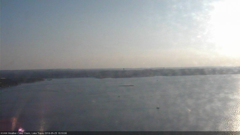 Lake Travis webcam, May 25, 2018 6:20 PM CT