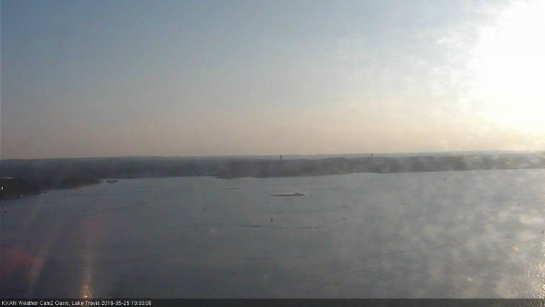 Lake Travis webcam, May 25, 2018 6:35 PM CT