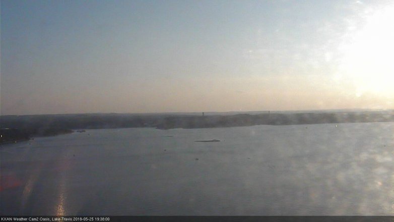 Lake Travis webcam, May 25, 2018 6:40 PM CT