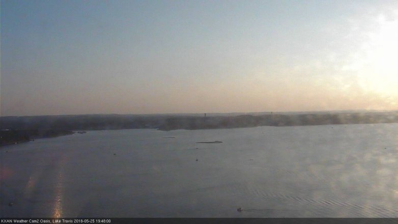 Lake Travis webcam, May 25, 2018 6:50 PM CT