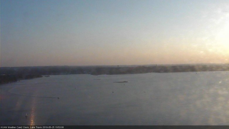 Lake Travis webcam, May 25, 2018 6:55 PM CT