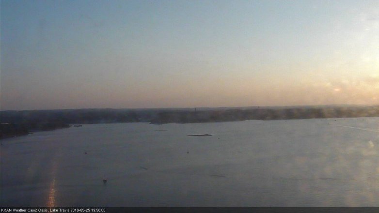 Lake Travis webcam, May 25, 2018 7:00 PM CT