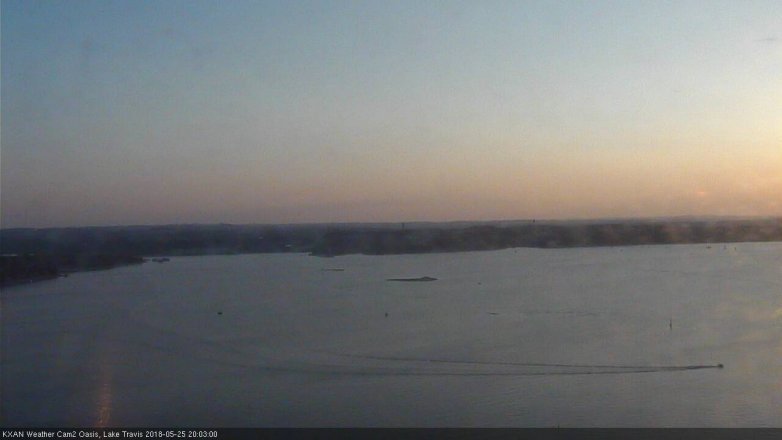 Lake Travis webcam, May 25, 2018 7:05 PM CT