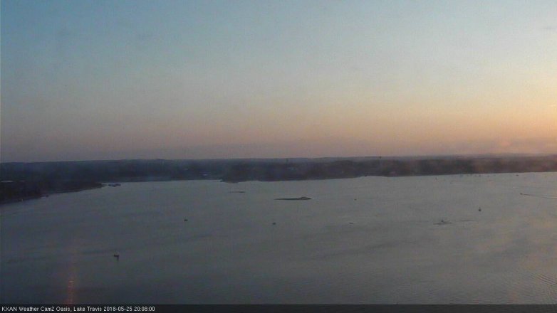 Lake Travis webcam, May 25, 2018 7:10 PM CT