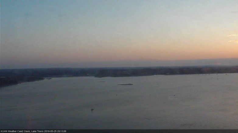 Lake Travis webcam, May 25, 2018 7:15 PM CT