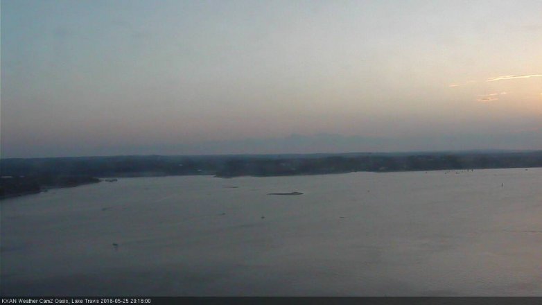 Lake Travis webcam, May 25, 2018 7:20 PM CT