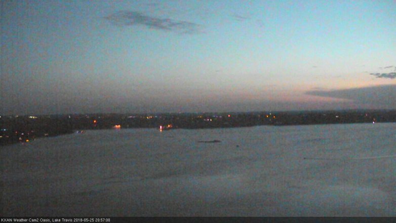 Lake Travis webcam, May 25, 2018 8:00 PM CT