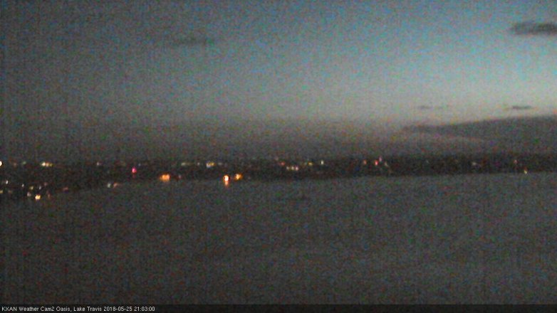 Lake Travis webcam, May 25, 2018 8:05 PM CT