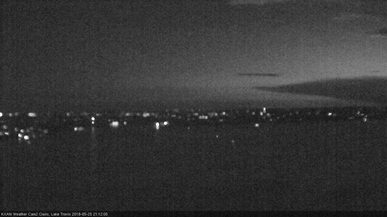 Lake Travis webcam, May 25, 2018 8:15 PM CT