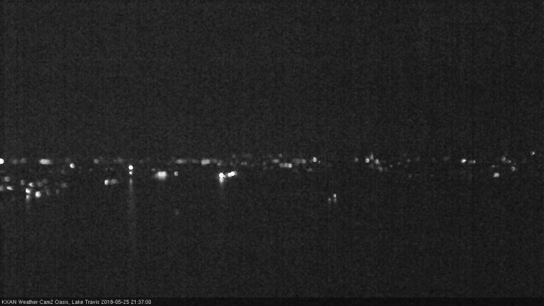 Lake Travis webcam, May 25, 2018 8:40 PM CT
