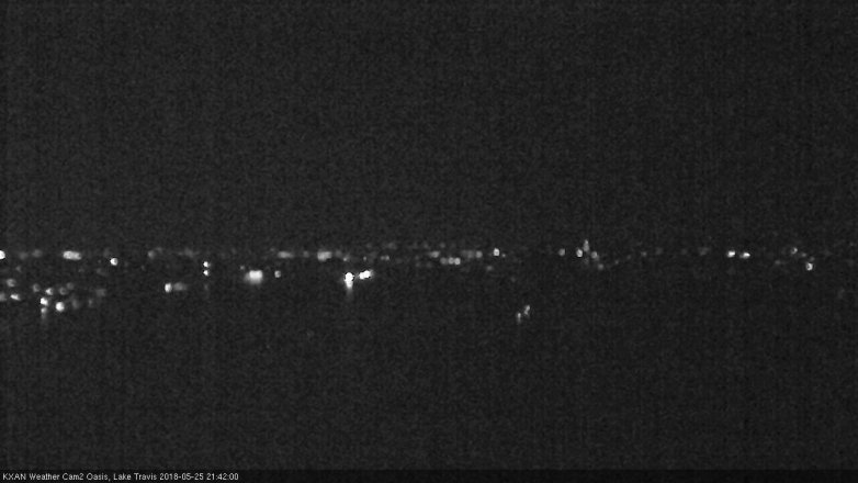 Lake Travis webcam, May 25, 2018 8:45 PM CT