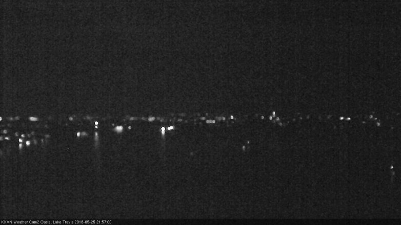 Lake Travis webcam, May 25, 2018 9:00 PM CT