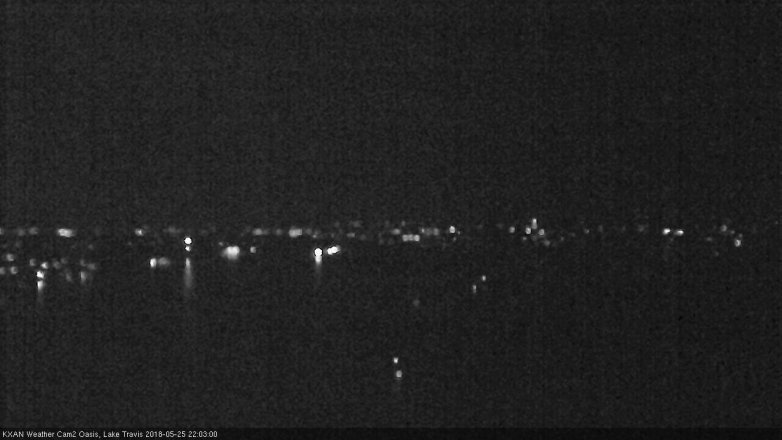 Lake Travis webcam, May 25, 2018 9:05 PM CT