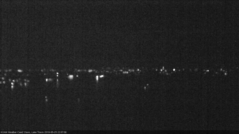 Lake Travis webcam, May 25, 2018 9:10 PM CT