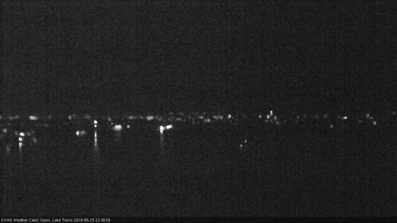 Lake Travis webcam, May 25, 2018 9:40 PM CT