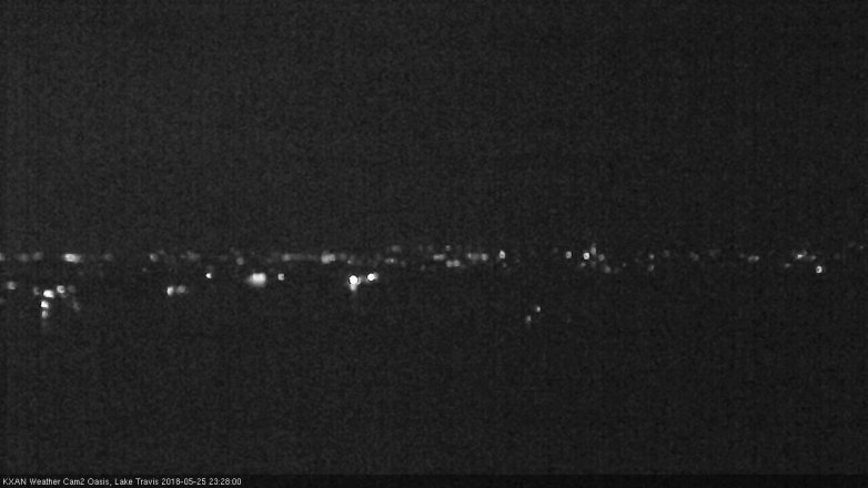 Lake Travis webcam, May 25, 2018 10:30 PM CT