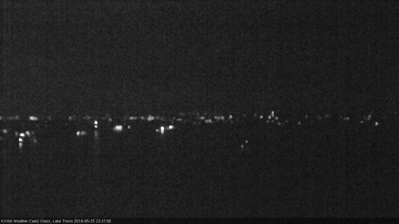Lake Travis webcam, May 25, 2018 10:40 PM CT