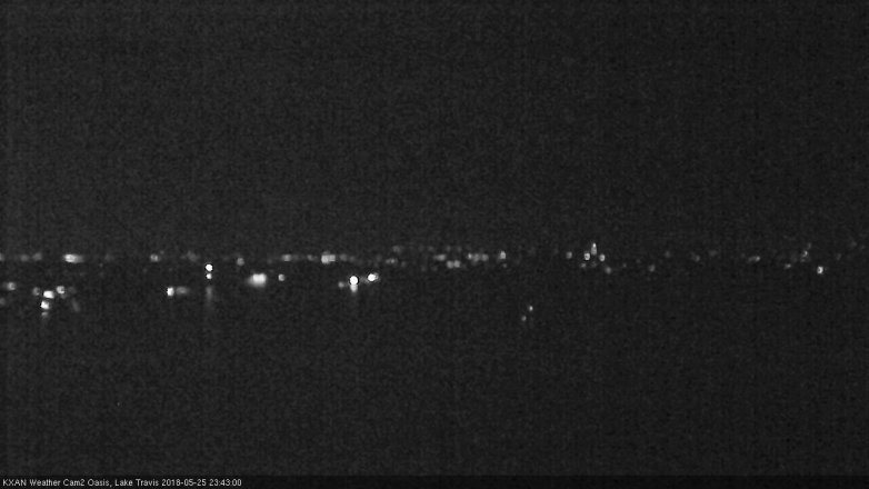Lake Travis webcam, May 25, 2018 10:45 PM CT