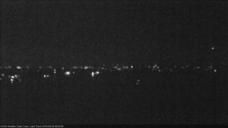 Lake Travis webcam, May 25, 2018 11:05 PM CT