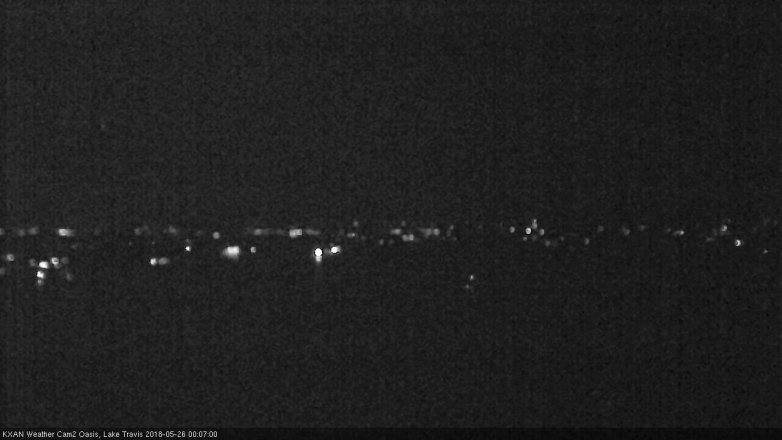 Lake Travis webcam, May 25, 2018 11:10 PM CT